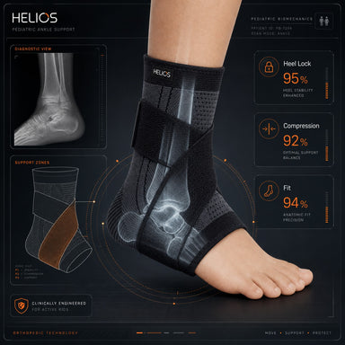 Helios Recover - Youth Heel and Growth Plate Support Sleeve